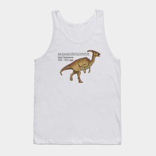 Realistic drawing of Parasaurolophus Tank Top